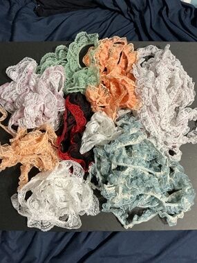 Vintage Lace Trim Lot Ruffled Scrapbooking Memory Books Sewing Craft